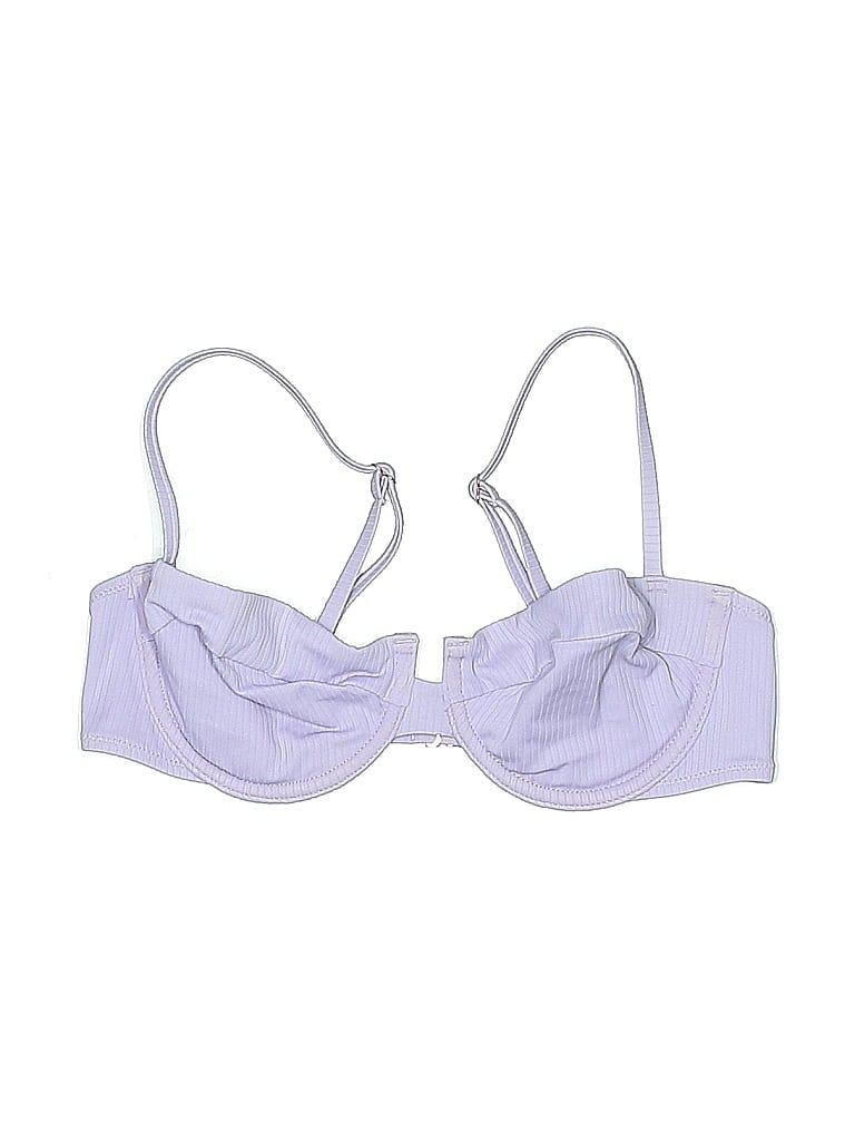 Pre-owned Shade & Shore Swimsuit Top Purple Swimwear