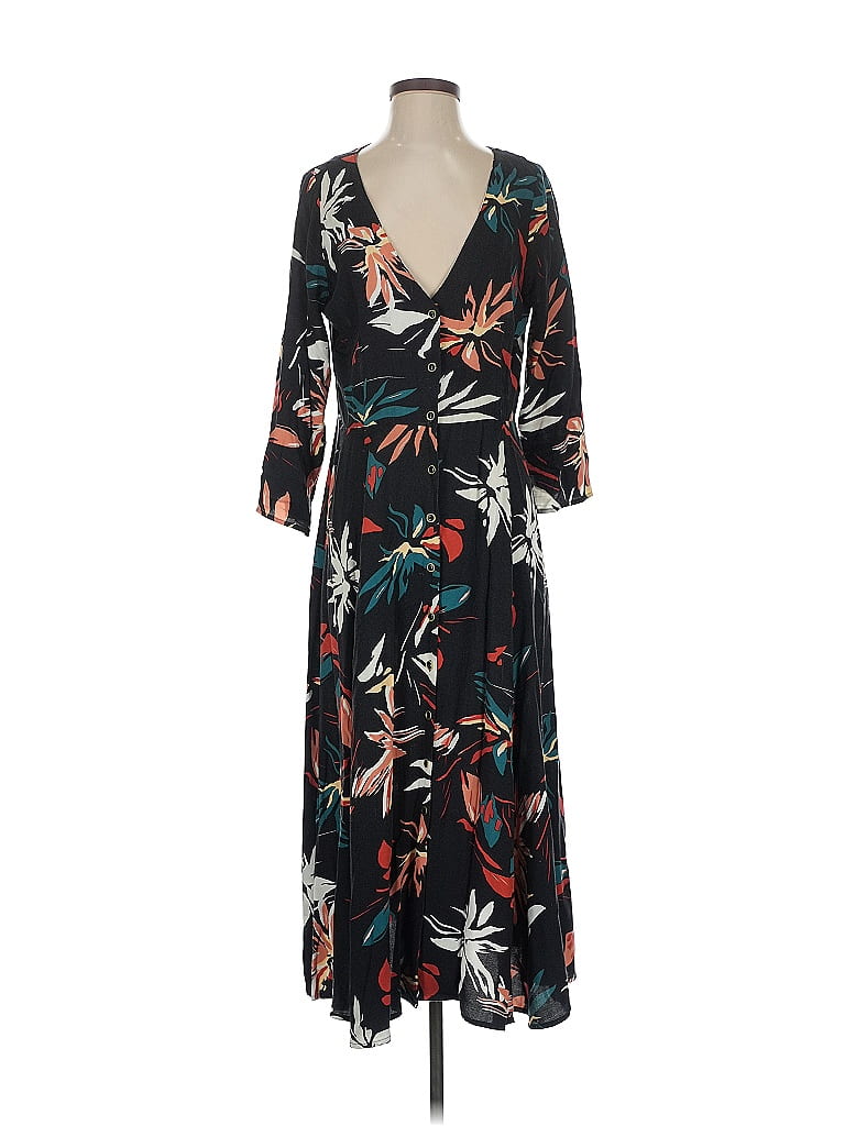Yumi Kim 100 Rayon Print Black Casual Dress Size S 71 off ThredUp