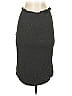 Amour Vert Solid Gray Wool Skirt Size S - photo 2