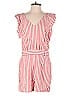 Ann Taylor LOFT 100% Rayon Stripes Red Romper Size 10 - photo 1