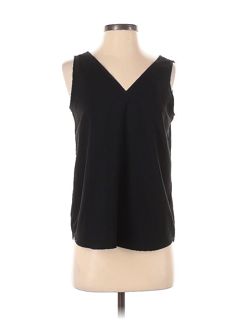 Pre-owned Ann Taylor Factory Sleeveless Blouse In Black