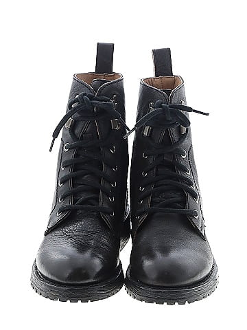 John Fluevog Black Brown Boots Size 7
