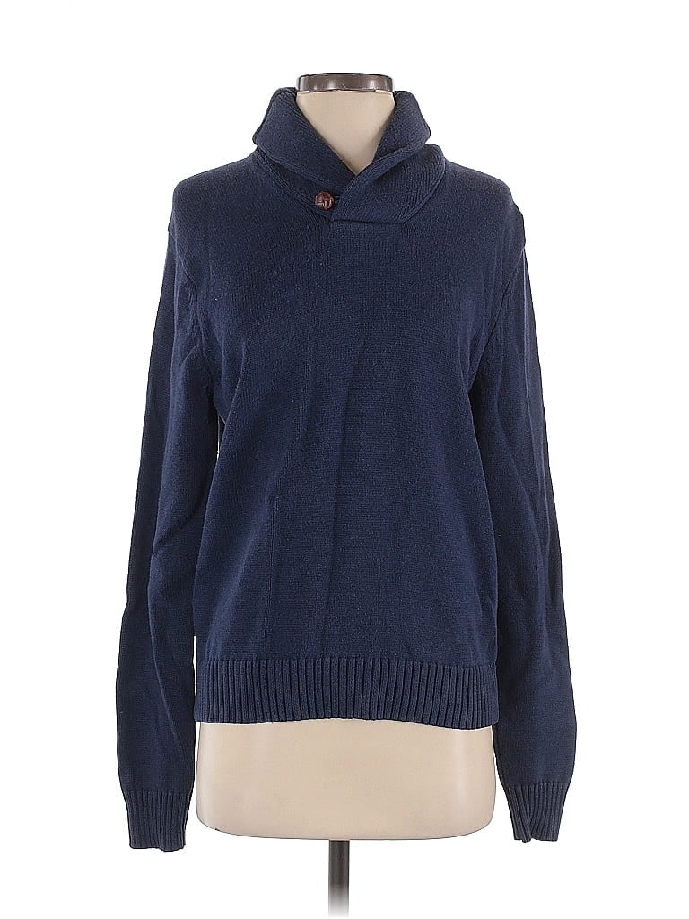 Pre-owned Jos. A. Bank Turtleneck Sweater In Blue