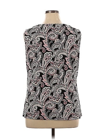 Black Label by Evan Picone Sleeveless Blouse (view 2)