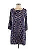Evelyn Blu Argyle Blue Casual Dress Size M - photo 1