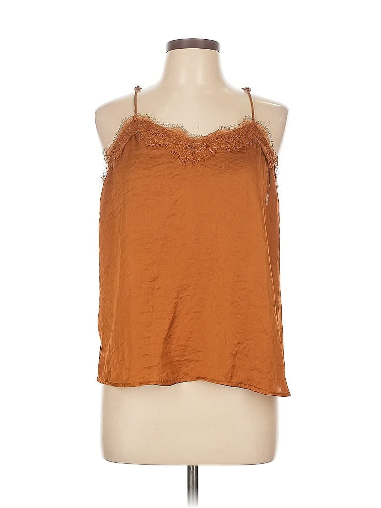 Pre-owned Nine West Sleeveless Blouse In Brown