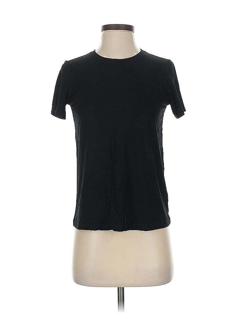 Pre-owned Eileen Fisher Short Sleeve T-shirt In Black
