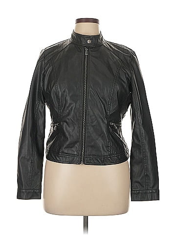 I Love Boy Meets Girl by Boy Meets Girl Faux Leather Jacket (view 1)