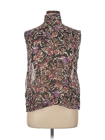 Les Copains Sleeveless Silk Top (view 1)