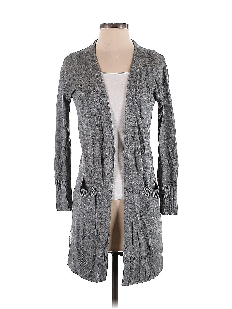 Pre-owned Halogen Cardigan Sweater In Gray