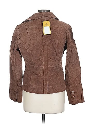 Wilsons Leather Classic Brown Suede Jacket Style (view 2)