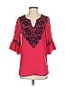 Rungolee Red 3/4 Sleeve Blouse Size S - photo 1