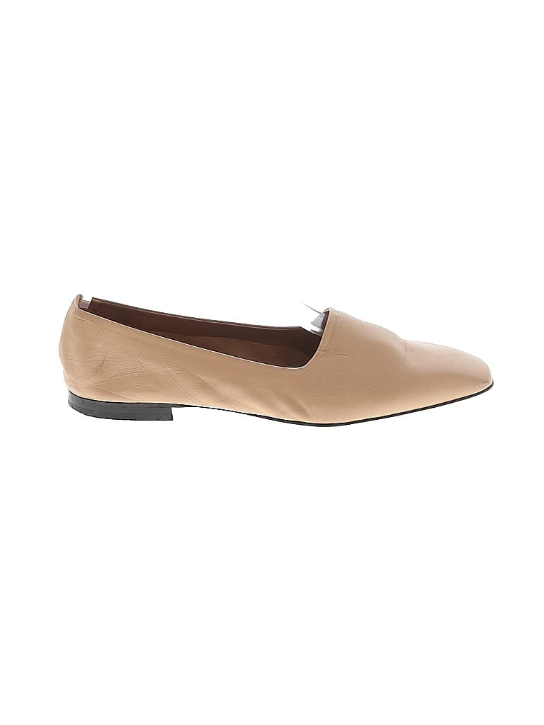 ATP All Tomorrow's Parties Atelier 100% Leather Solid Tan Flats Size EU 39 - photo 1