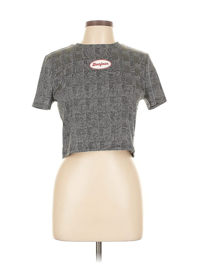 Pre-owned Forever 21 Short Sleeve Turtleneck In Gray
