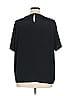 Christie & Jill 100% Polyester Black Short Sleeve Blouse Size XL - photo 2