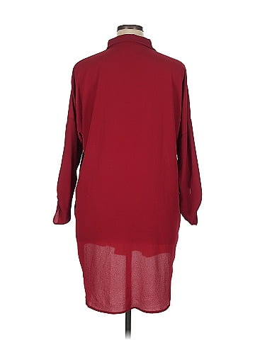 Boohoo 3/4 Sleeve Button-Down Shirt (view 2)