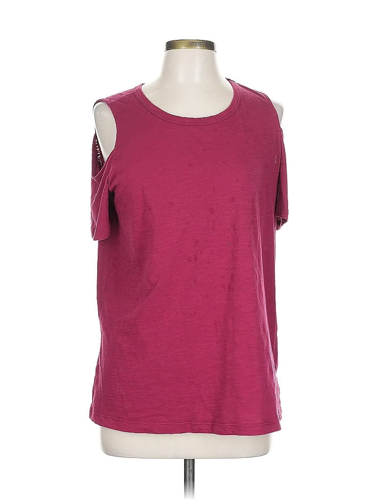 Pre-owned Pleione Sleeveless T-shirt In Burgundy