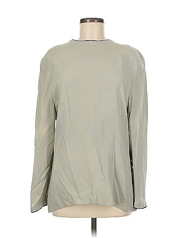 Giorgio Armani Long Sleeve Silk Top (view 1)