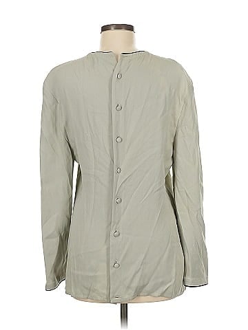 Giorgio Armani Long Sleeve Silk Top (view 2)