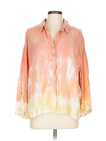 Mustard Seed 3/4 Sleeve Button-Down Shirt (view 1)