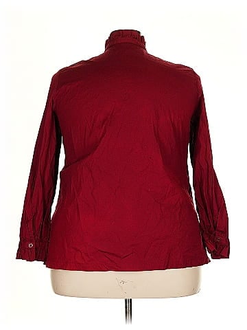 Jessica London 3/4 Sleeve Button-Down Shirt (view 2)