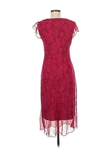 DressBarn Burgundy Lace Dress with Elegance (view 2)