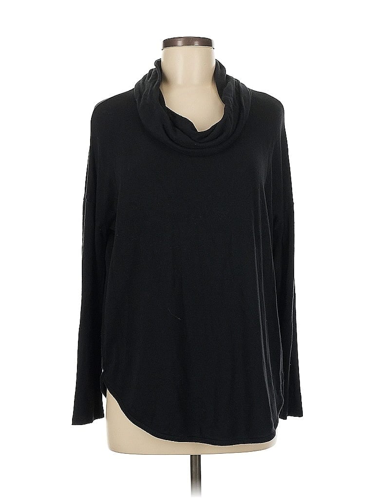 Pre-owned Lou & Grey For Loft Long Sleeve Turtleneck In Black