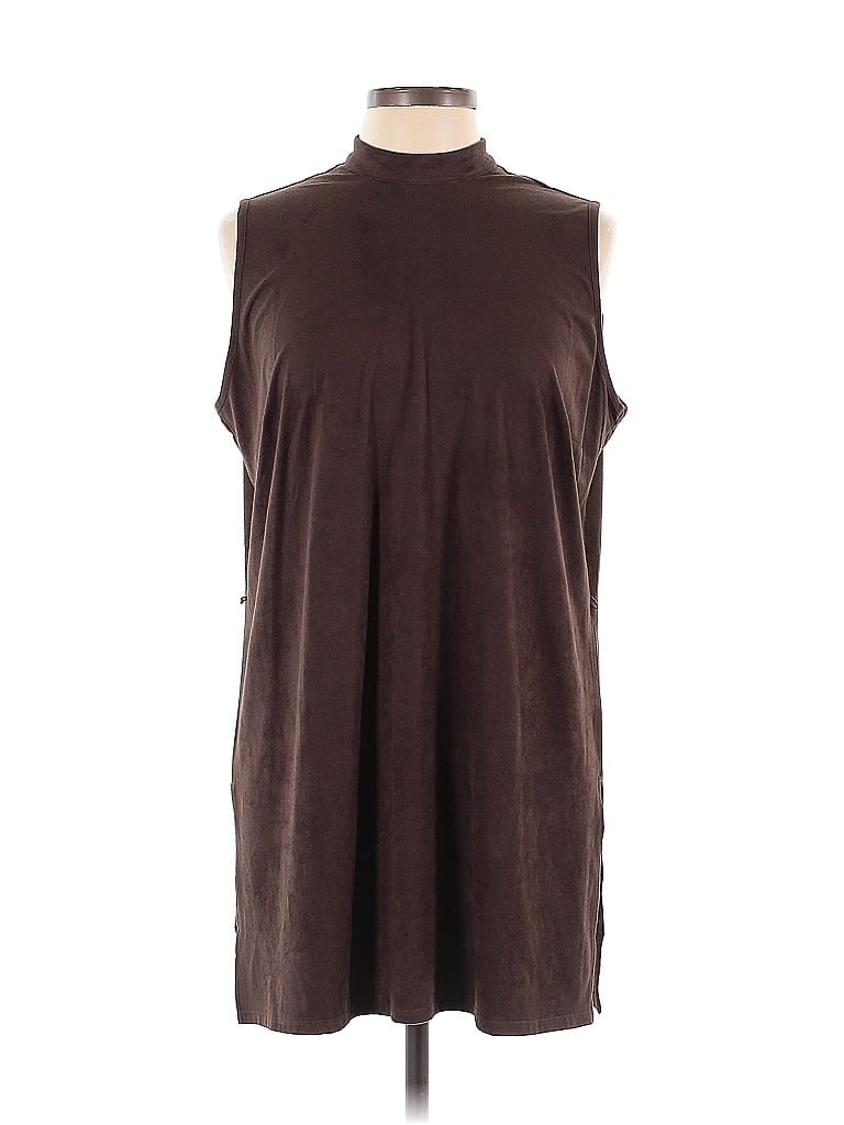 Pre-owned Travelers By Chico's Casual Dress In Brown