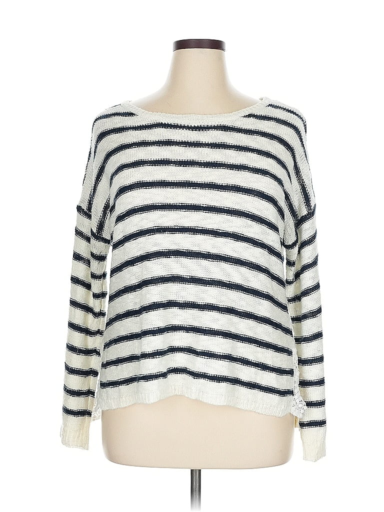 NEW DIRECTIONS Pre-owned Pullover Sweater In White