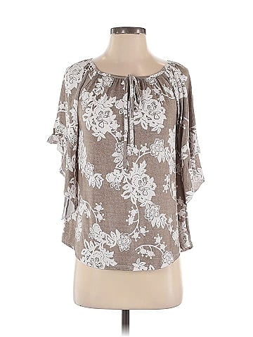Espresso 3/4 Sleeve Blouse (view 1)