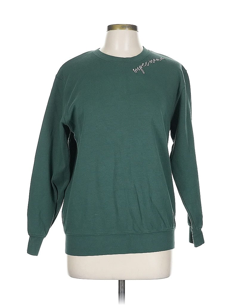 Pre-owned Assorted Brands Sweatshirt In Green