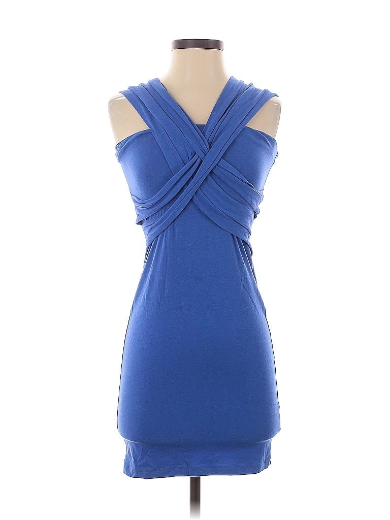 Pre-owned Asos Design Tank Top Blue Strapless Neckline Tops