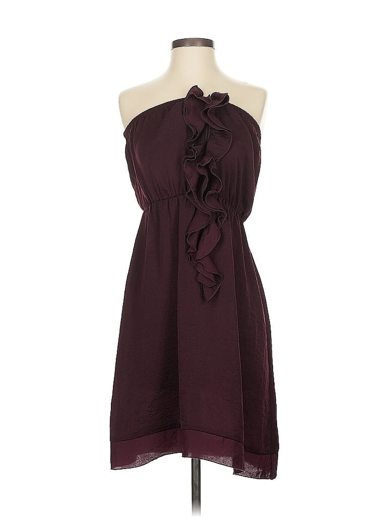 Pre-owned Banana Republic Factory Store Cocktail Dress In Burgundy