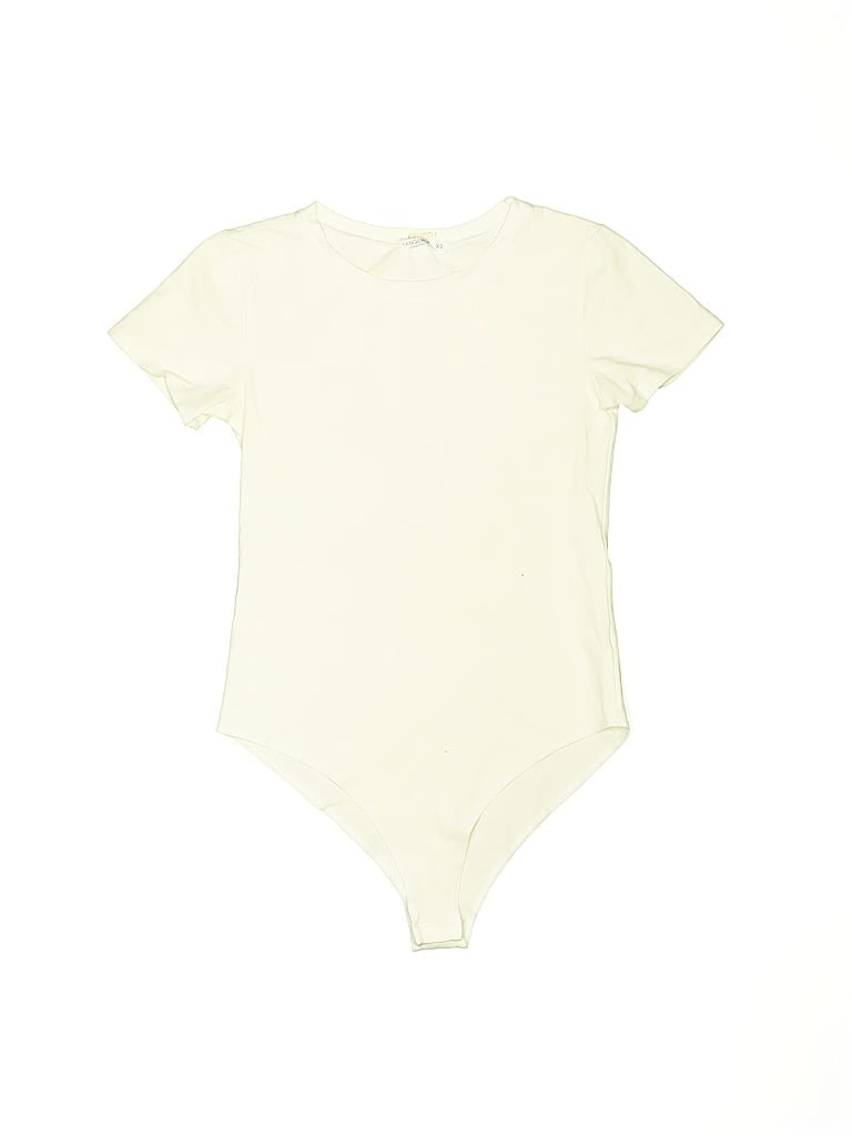 Pre-owned Mangopop Collection Bodysuit In White