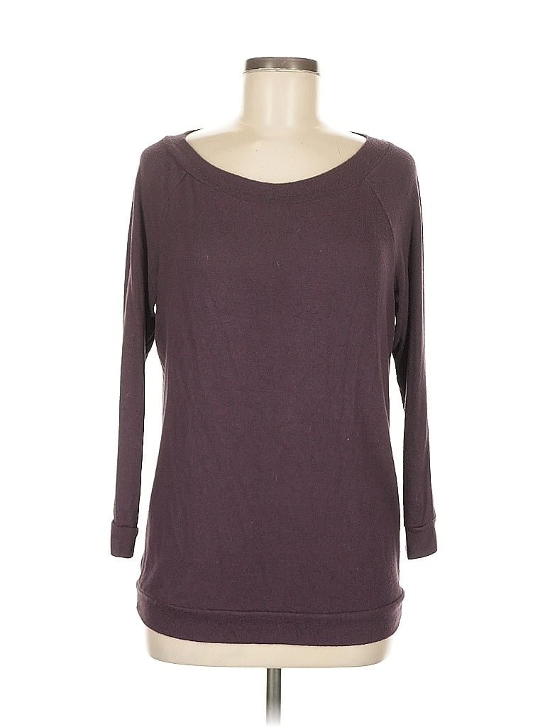 Pre-owned Market & Spruce Pullover Sweater In Burgundy