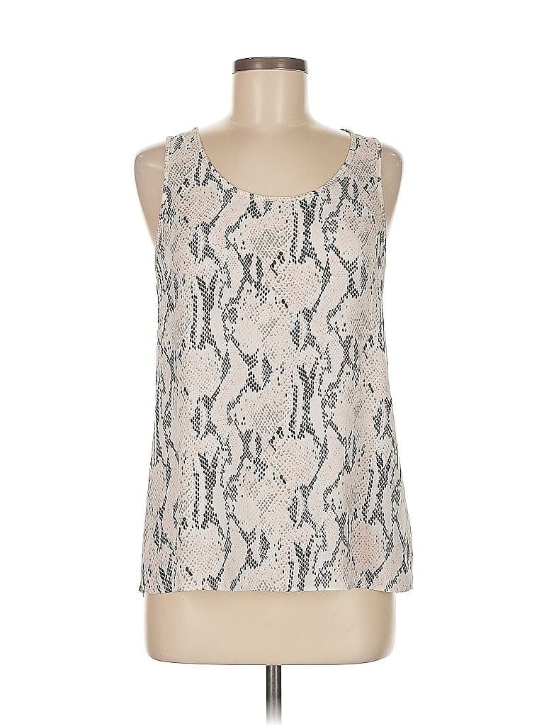 Pre-owned Express Sleeveless Blouse In White