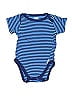 Lamaze 100% Cotton Stripes Blue Short Sleeve Onesie Size Newborn - photo 1