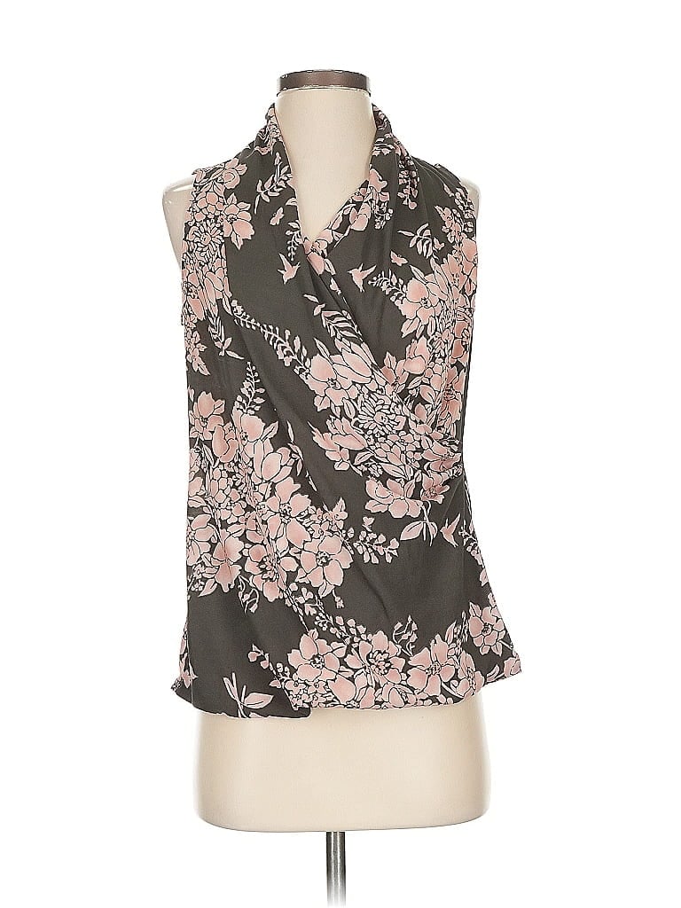 Pre-owned Cabi Sleeveless Blouse In Brown