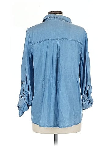 Blu Pepper 3/4 Sleeve Button-Down Shirt (view 2)