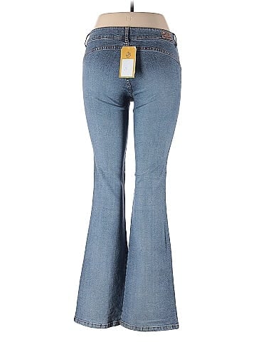 Paris Blues Y2K Stylish Blue Faded Bootcut Jeans (view 2)