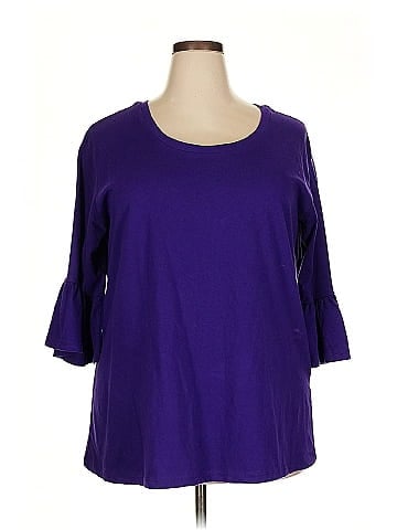 Roaman's 3/4 Sleeve Top (view 1)