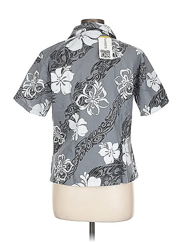 The Hawaiian Original Gray Hawaiian Print Button Shirt (view 2)