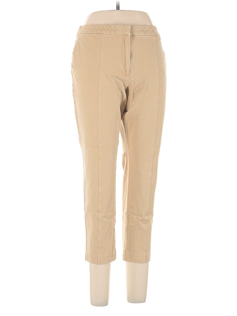 Pre-owned Jjill Khaki Pant In Brown