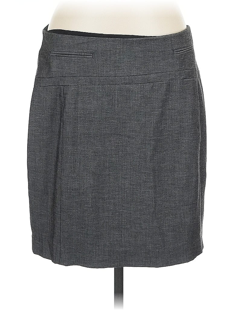 Pre-owned Express Formal Skirt In Gray