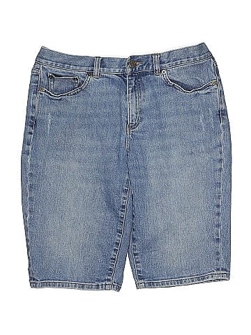 Lauren Jeans Co. Blue Denim Shorts with Classic Style (view 1)