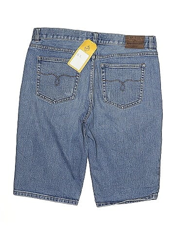 Lauren Jeans Co. Blue Denim Shorts with Classic Style (view 2)