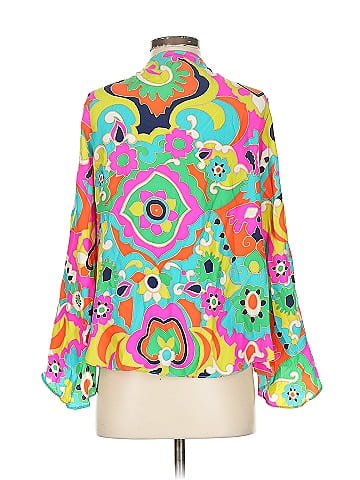 Alice & Trixie 3/4 Sleeve Silk Top (view 2)