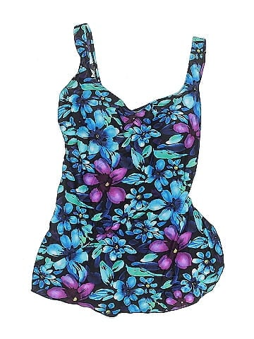 Indigo Blue One Piece Swimsuit (view 1)