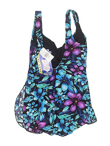 Indigo Blue One Piece Swimsuit (view 2)