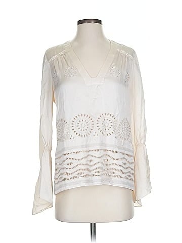 Derek Lam 10 Crosby 3/4 Sleeve Silk Top (view 1)